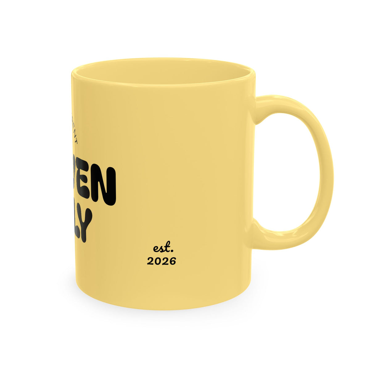 Proven Daily Ceramic Mug — "Built Different est. 2026" Motivational Coffee Cup