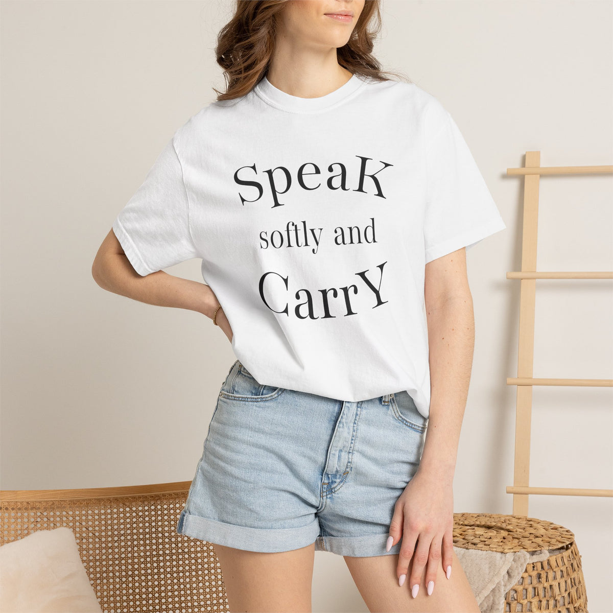 Speak Softly and Carry A Big Stick T-Shirt | Pencil Graphic