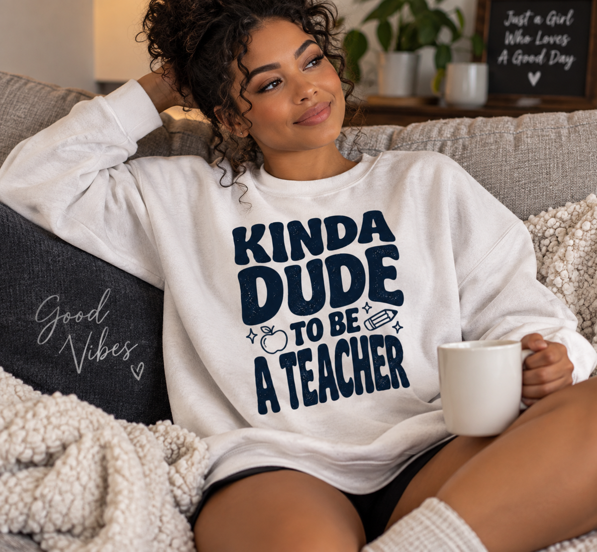 Kinda Dude To Be A Teacher Sweatshirt | Teacher Shirt, School