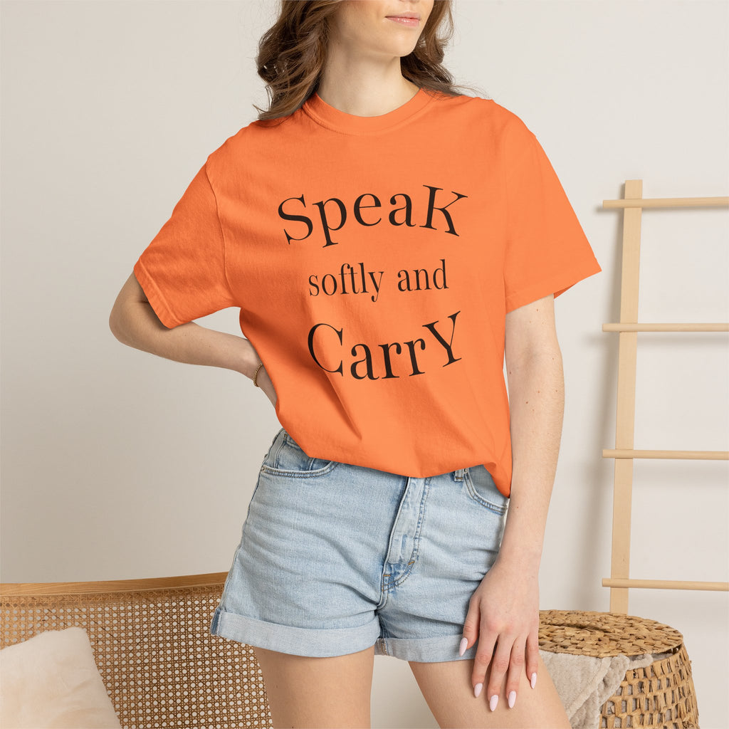 Speak Softly and Carry A Big Stick T-Shirt | Pencil Graphic