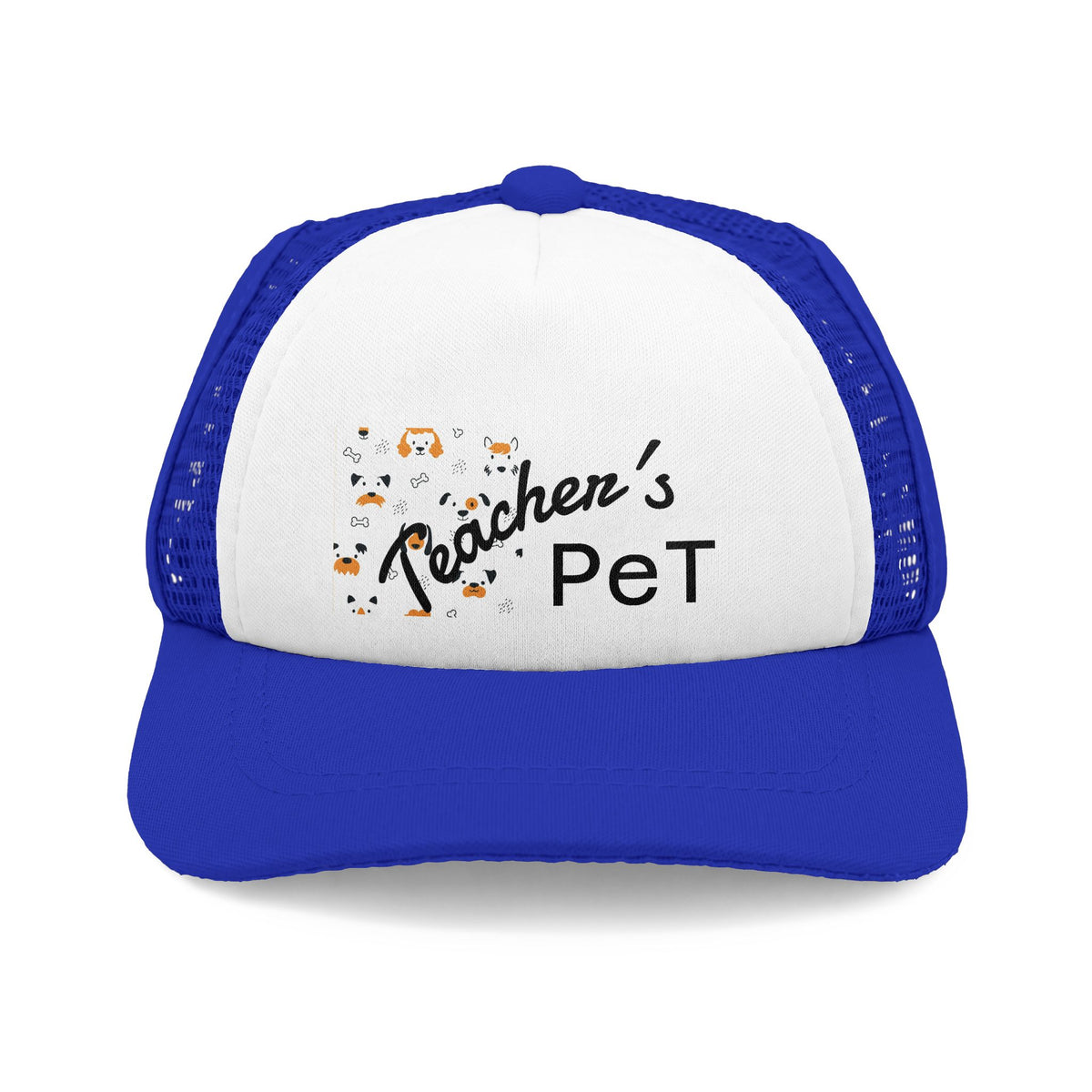Teacher's Pet Trucker Hat - Cute Paw Print Dog Cap for your furry pal.