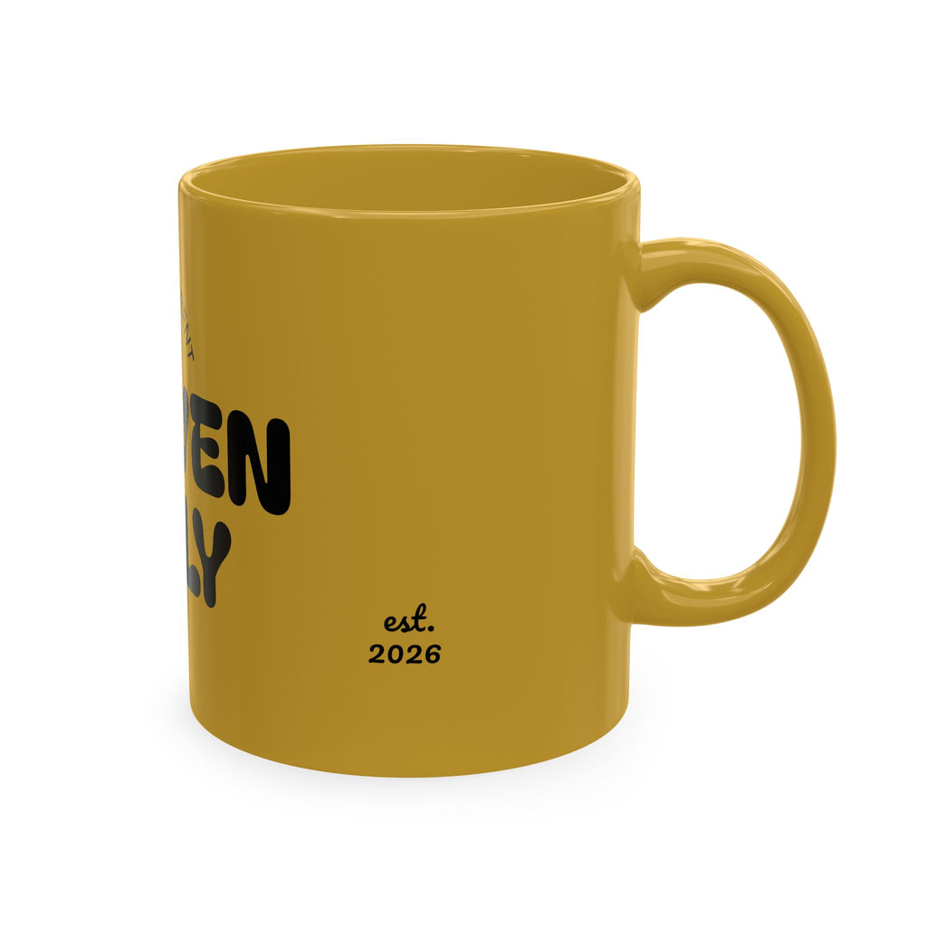 Proven Daily Ceramic Mug — "Built Different est. 2026" Motivational Coffee Cup