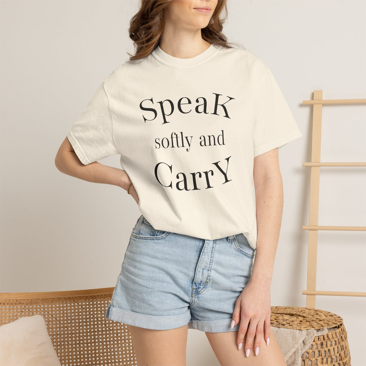 Speak Softly and Carry A Big Stick T-Shirt | Pencil Graphic